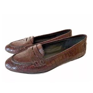 donald j pliner crocodile loafers